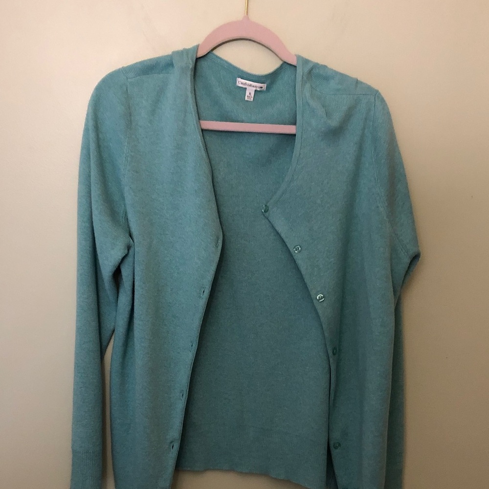Croft & Barrow Teal Women's Cardigan